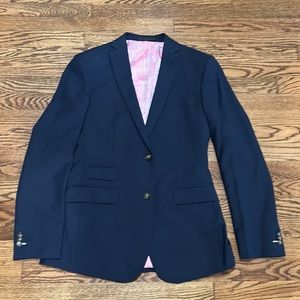 Men’s Navy Suit Set. Custom Made